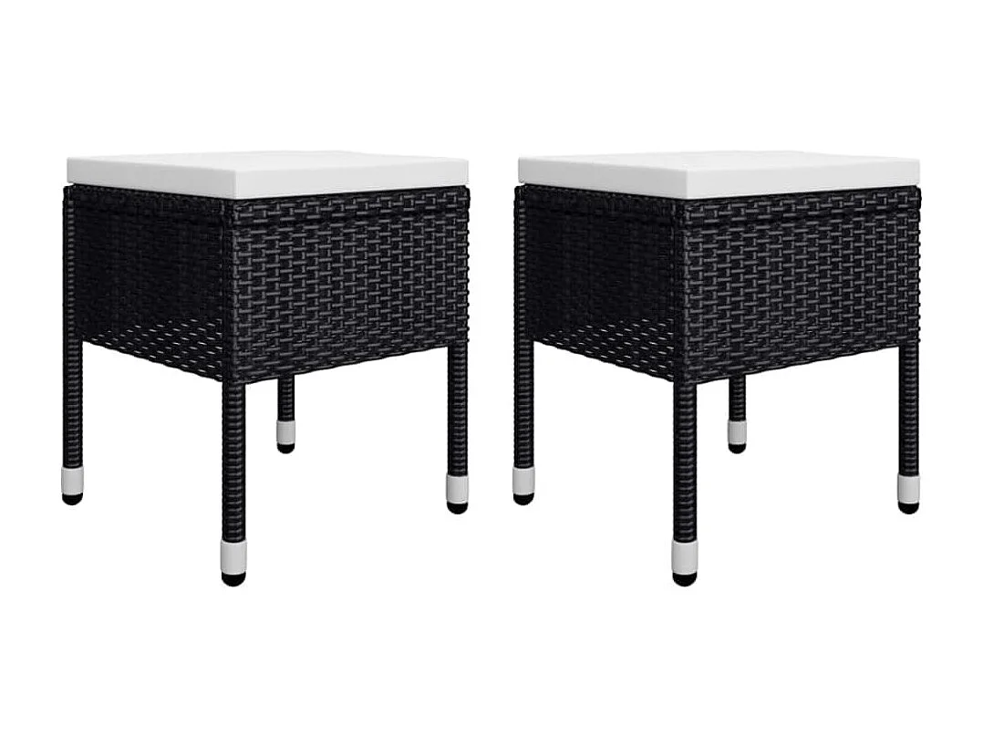 Set Mobili da Pranzo per Giardino 5 pz Nero