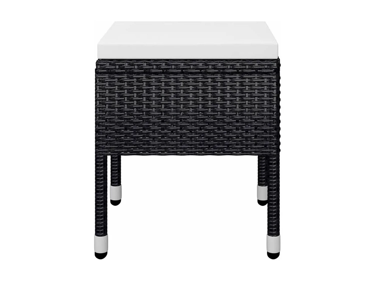 Set Mobili da Pranzo per Giardino 5 pz Nero