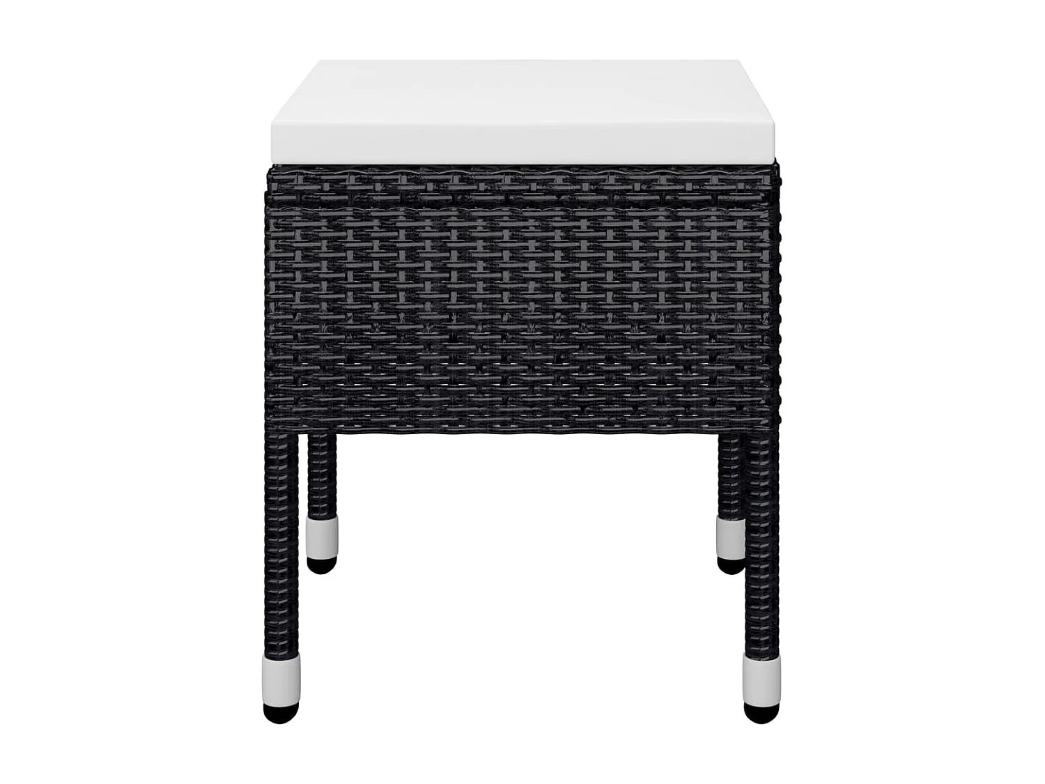 Set Mobili da Pranzo per Giardino 5 pz Nero