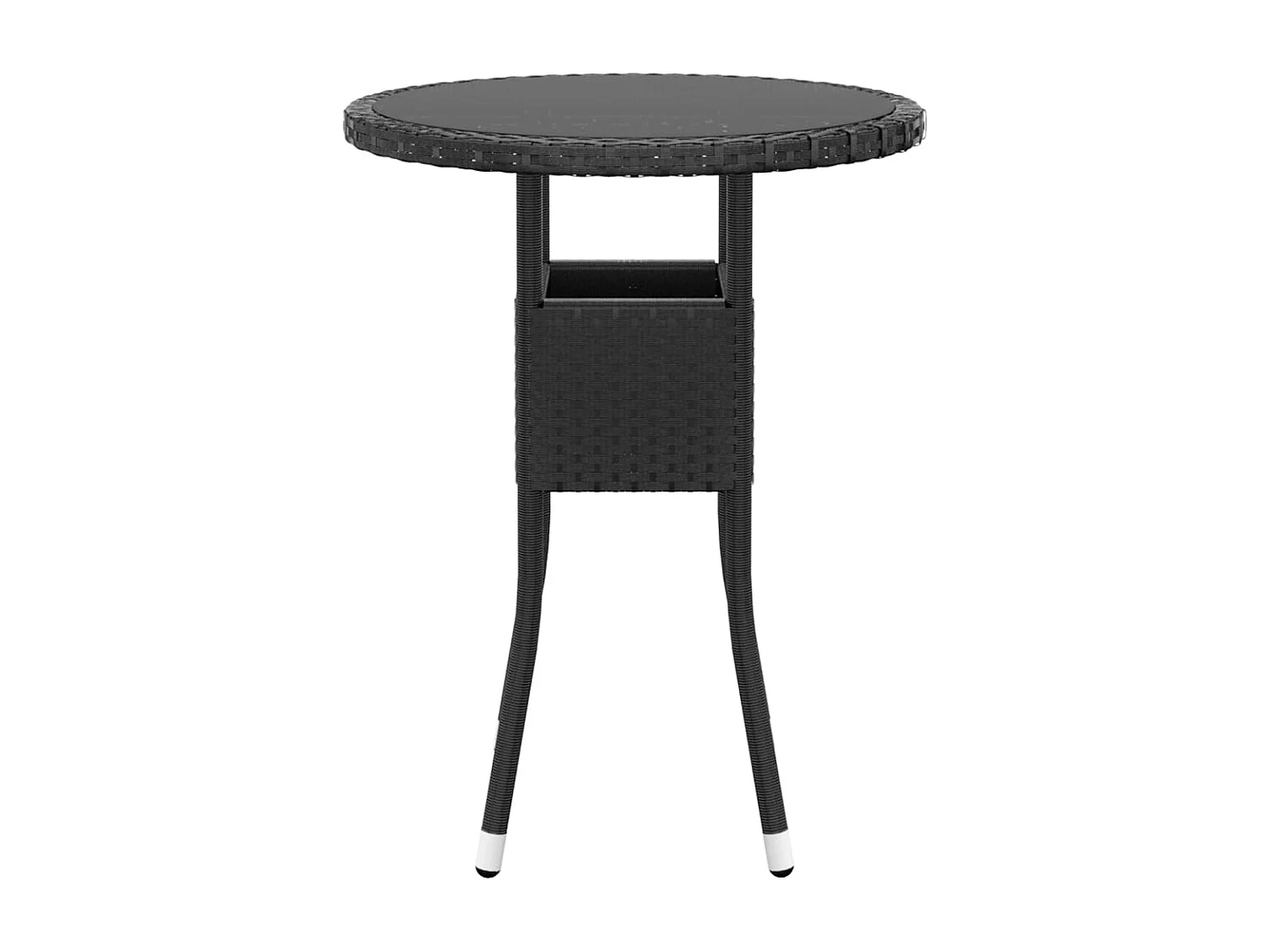 Salon de jardin 5 pcs Résine tressée Noir