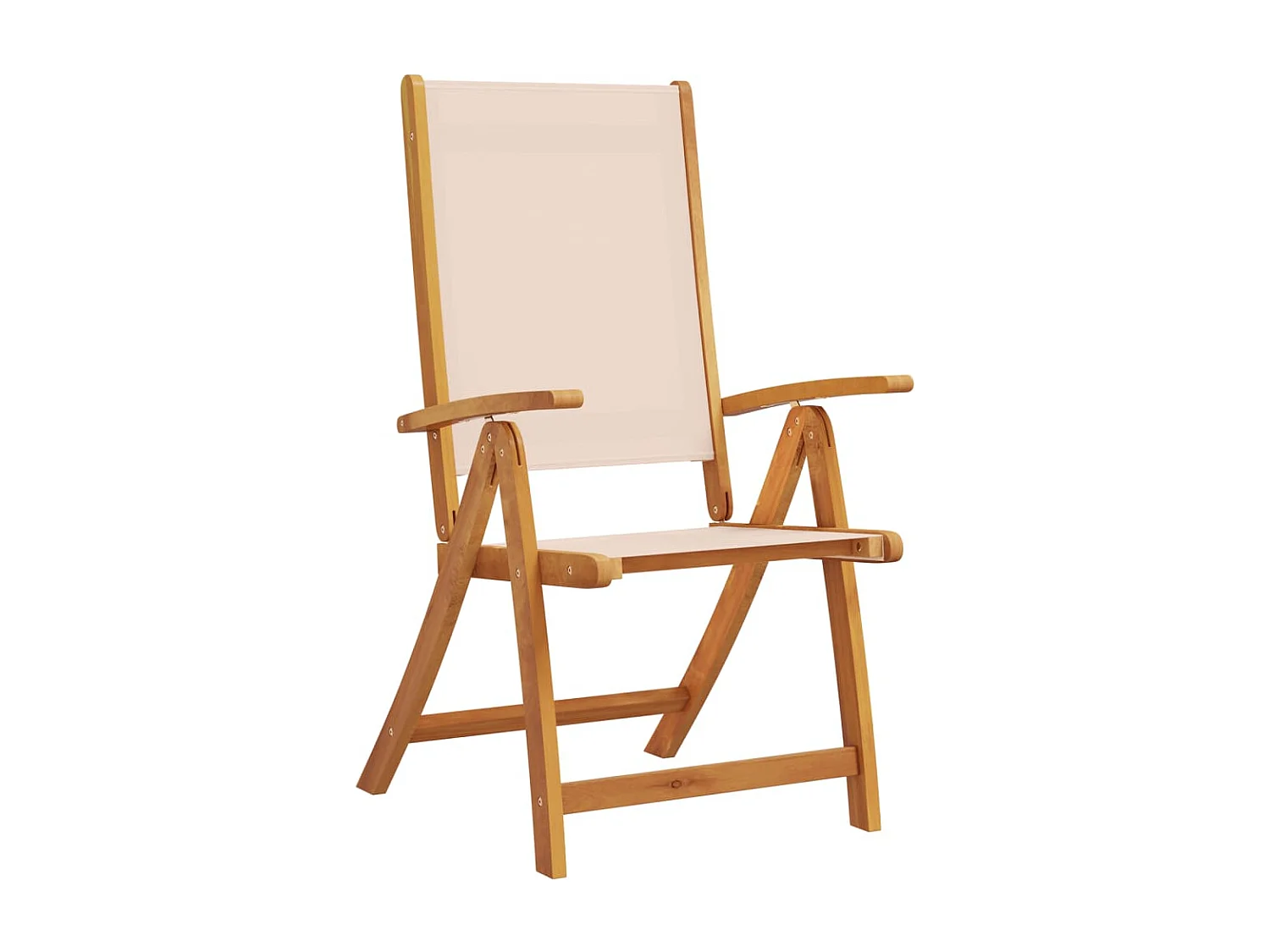 Ensemble à manger de jardin 5pcs bois d'acacia solide textilène