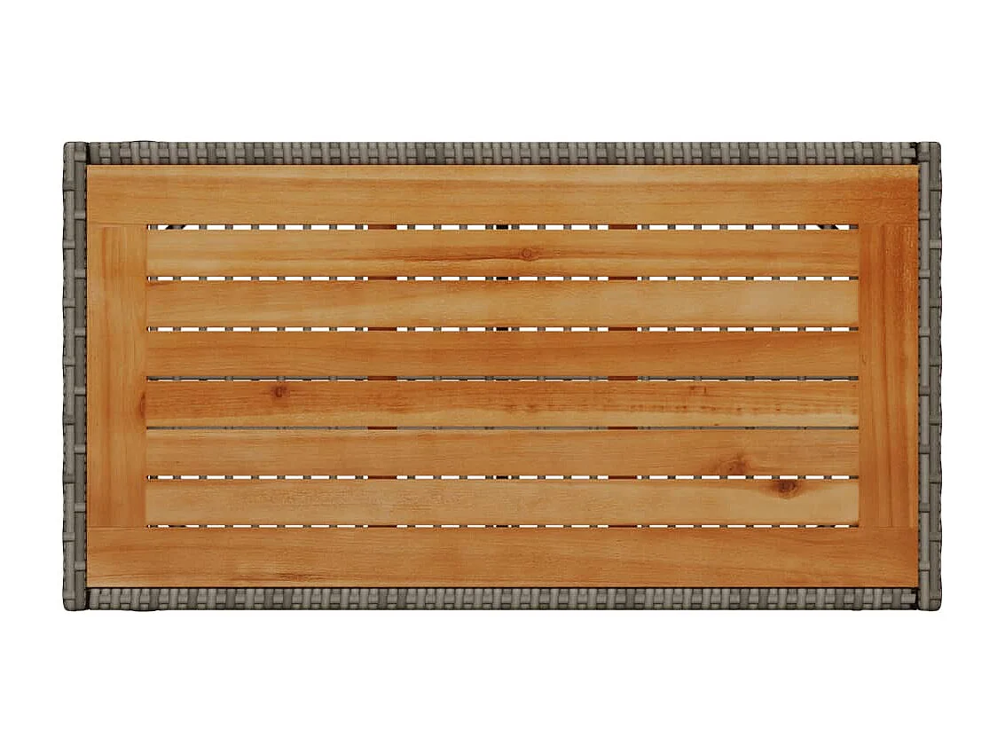 Set Divani da Giardino 4 pz con Cuscini in Polyrattan Grigio