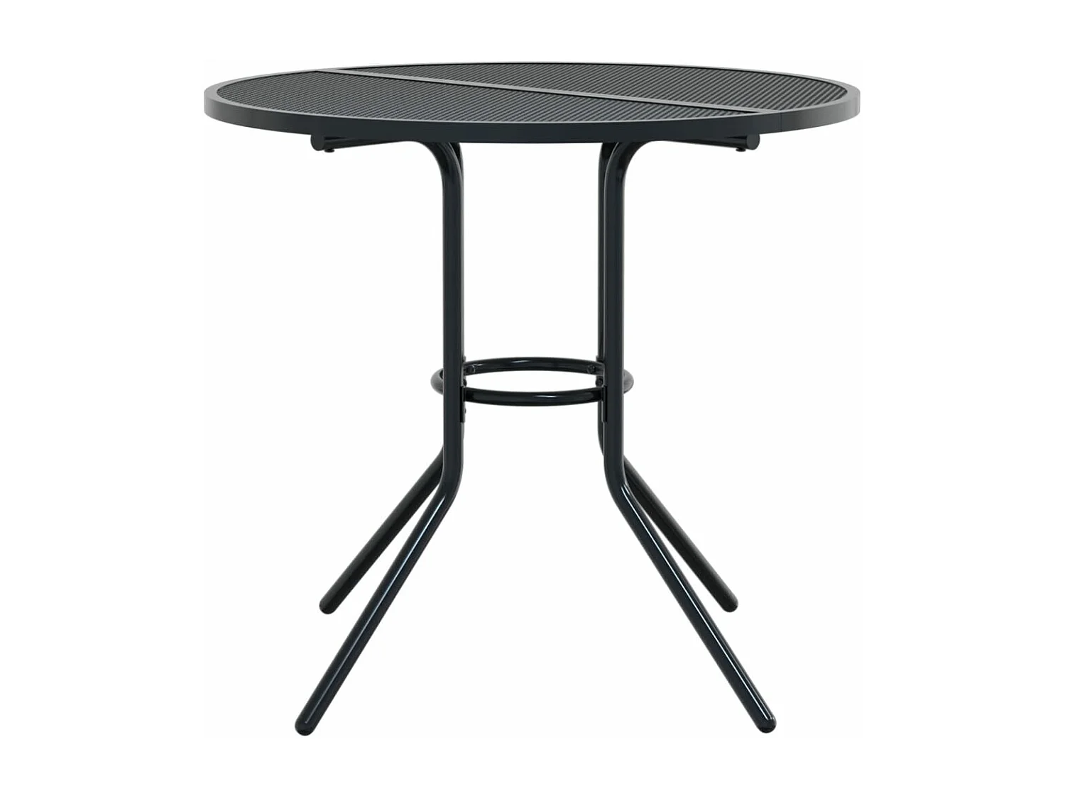 Ensemble de chaises de jardin empilables 3 pcs anthracite