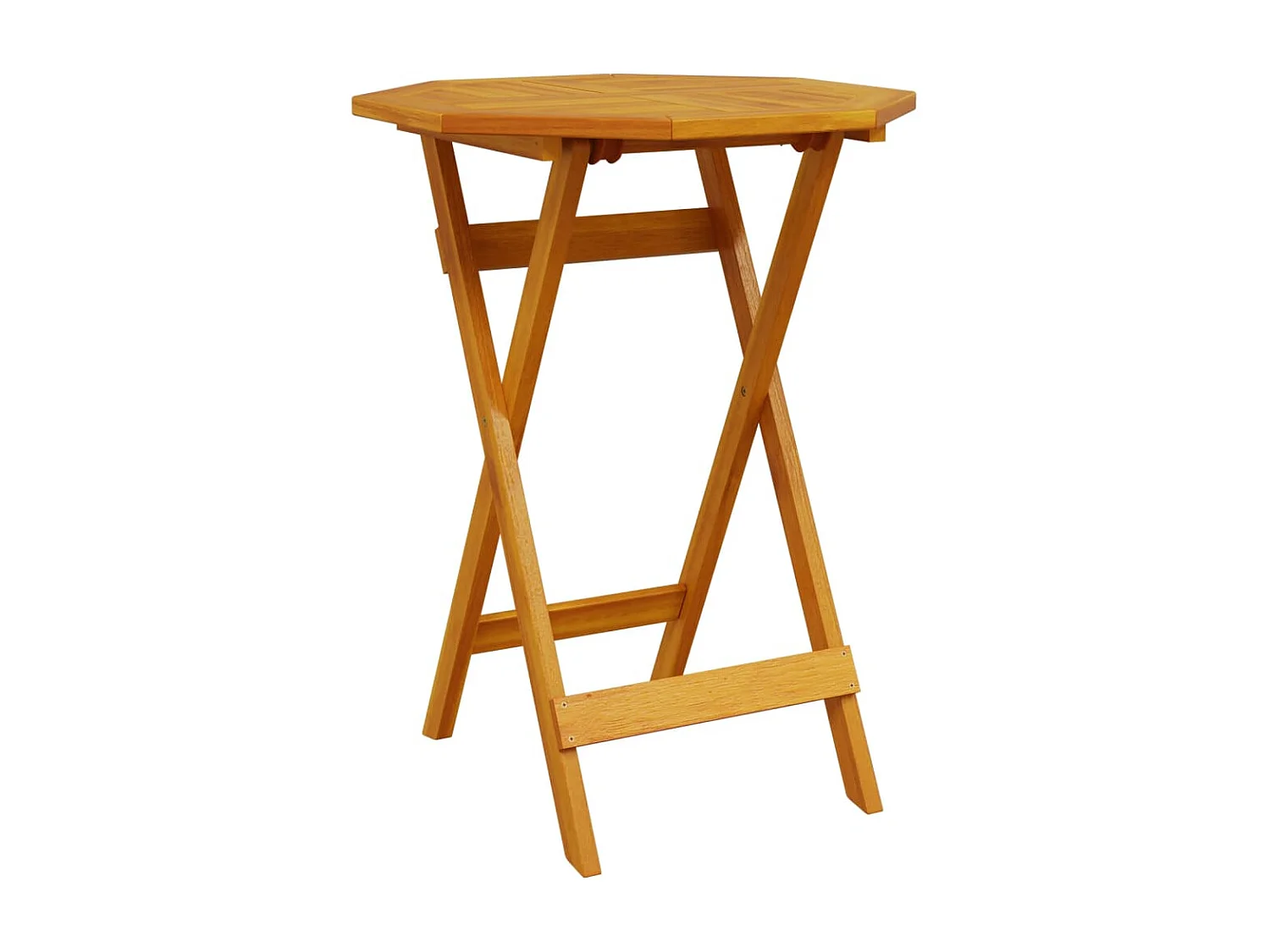 Ensemble de bistro pliable 3 pcs bois d'acacia solide