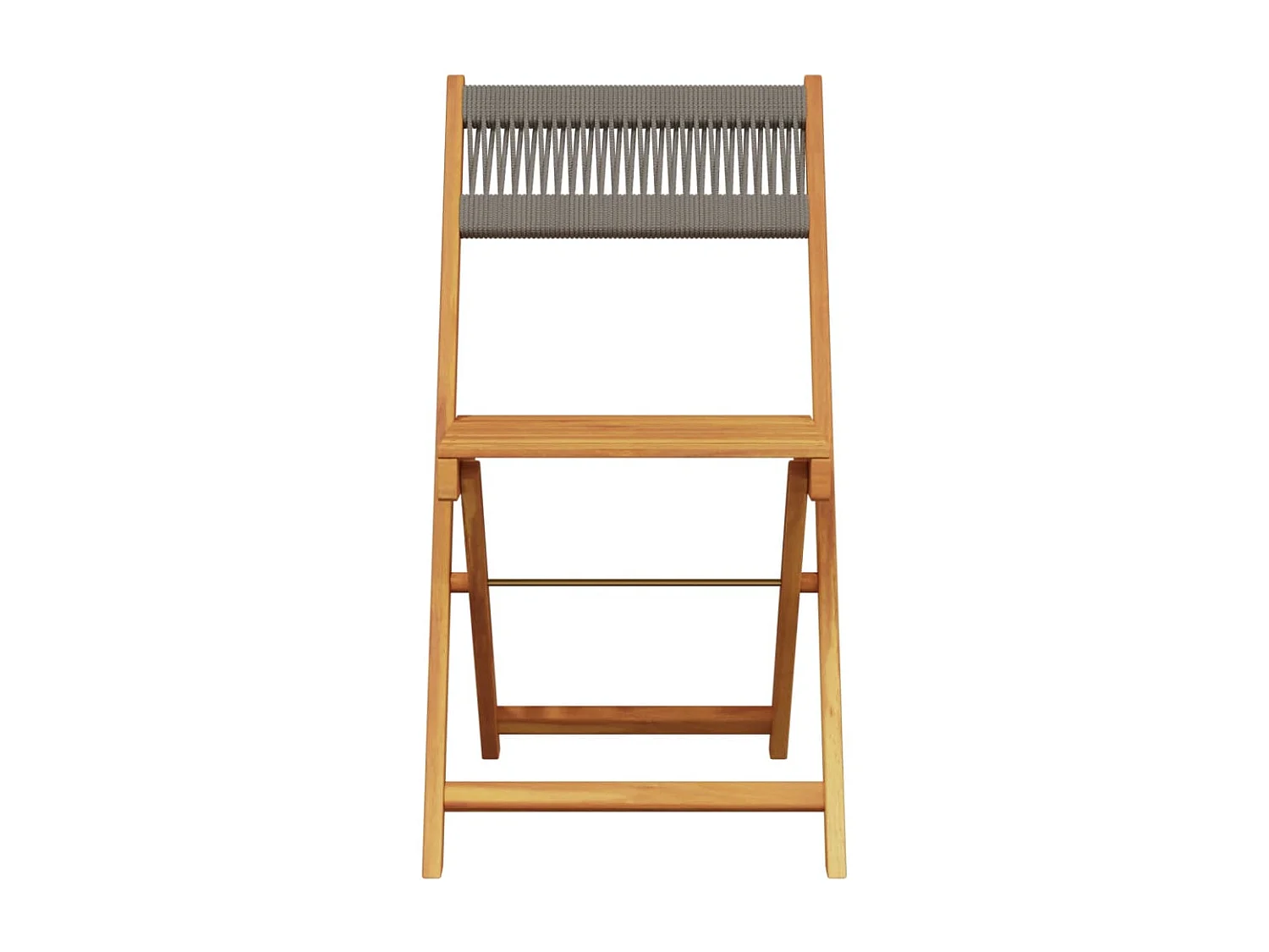 Ensemble à manger de jardin 5pcs gris polypropylène bois massif