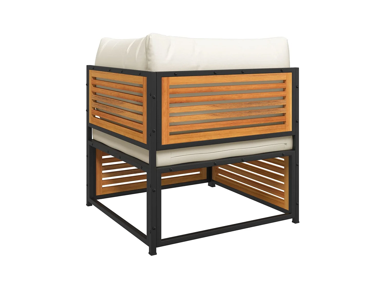 7-delige Tuinbankstel met kussens massief acaciahout