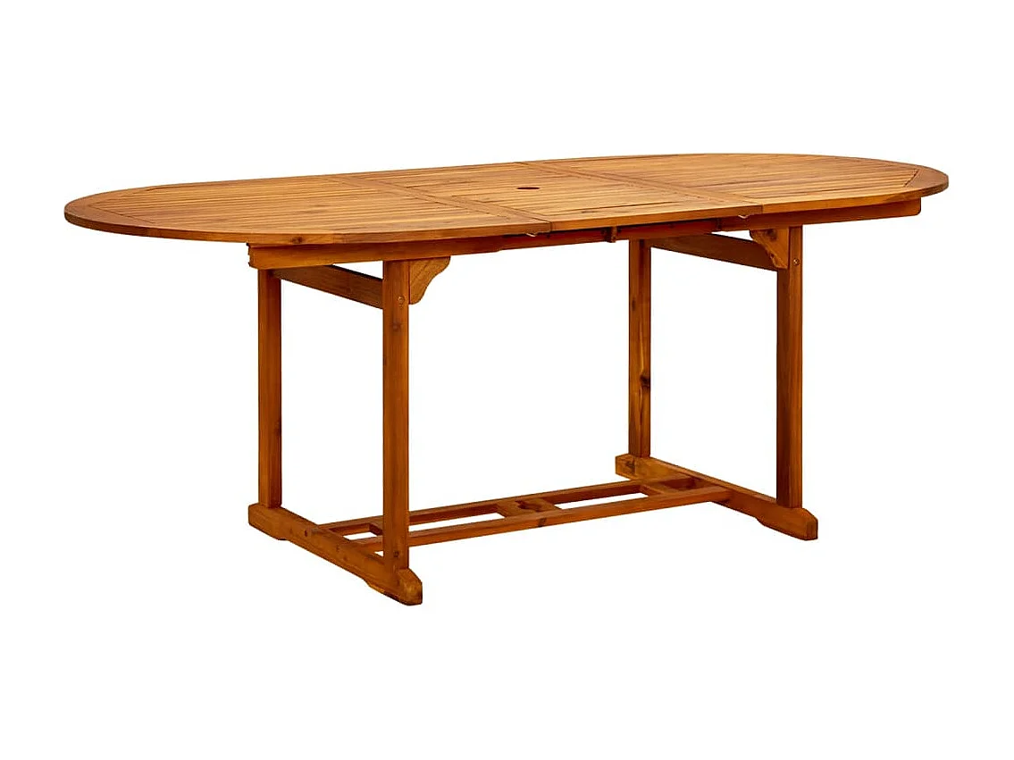 Set de comedor de jardín 7 pzas ratán PE madera acacia negro