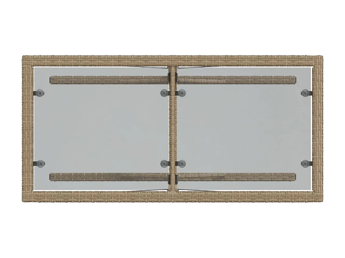 Set da Bistrò 3 pz con Cuscini Beige in Polyrattan