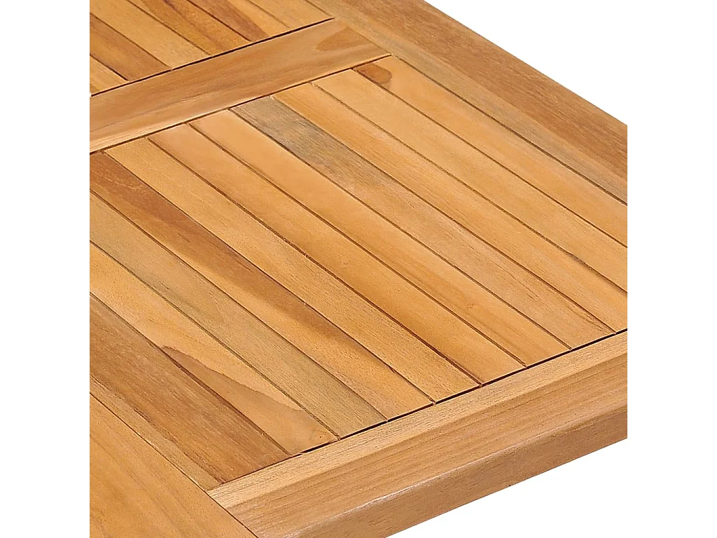 Ensemble à manger d'extérieur pliable 5 pcs Bois solide de teck