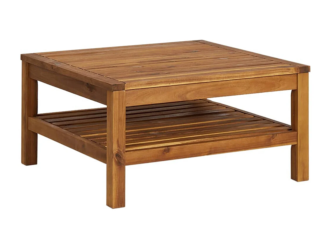 7-tlg. Garten-Lounge-Set mit Creme Kissen Massivholz Akazie