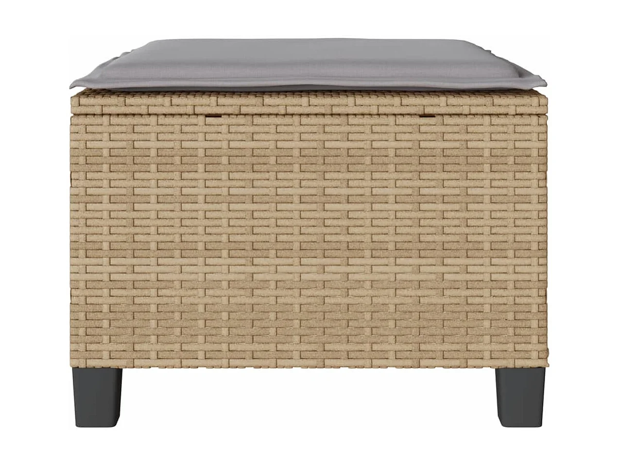 Set da Bistrò 3 pz con Cuscini Beige in Polyrattan