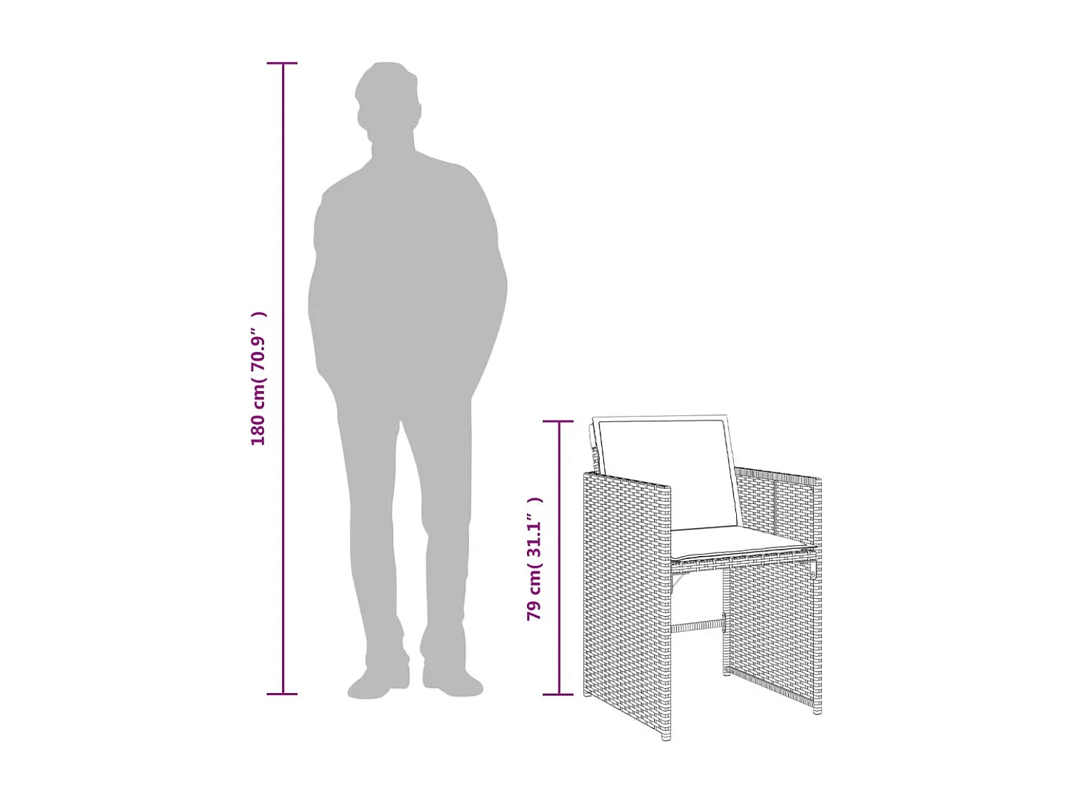 Ensemble à manger de jardin et coussins 11 pcs mélange beige