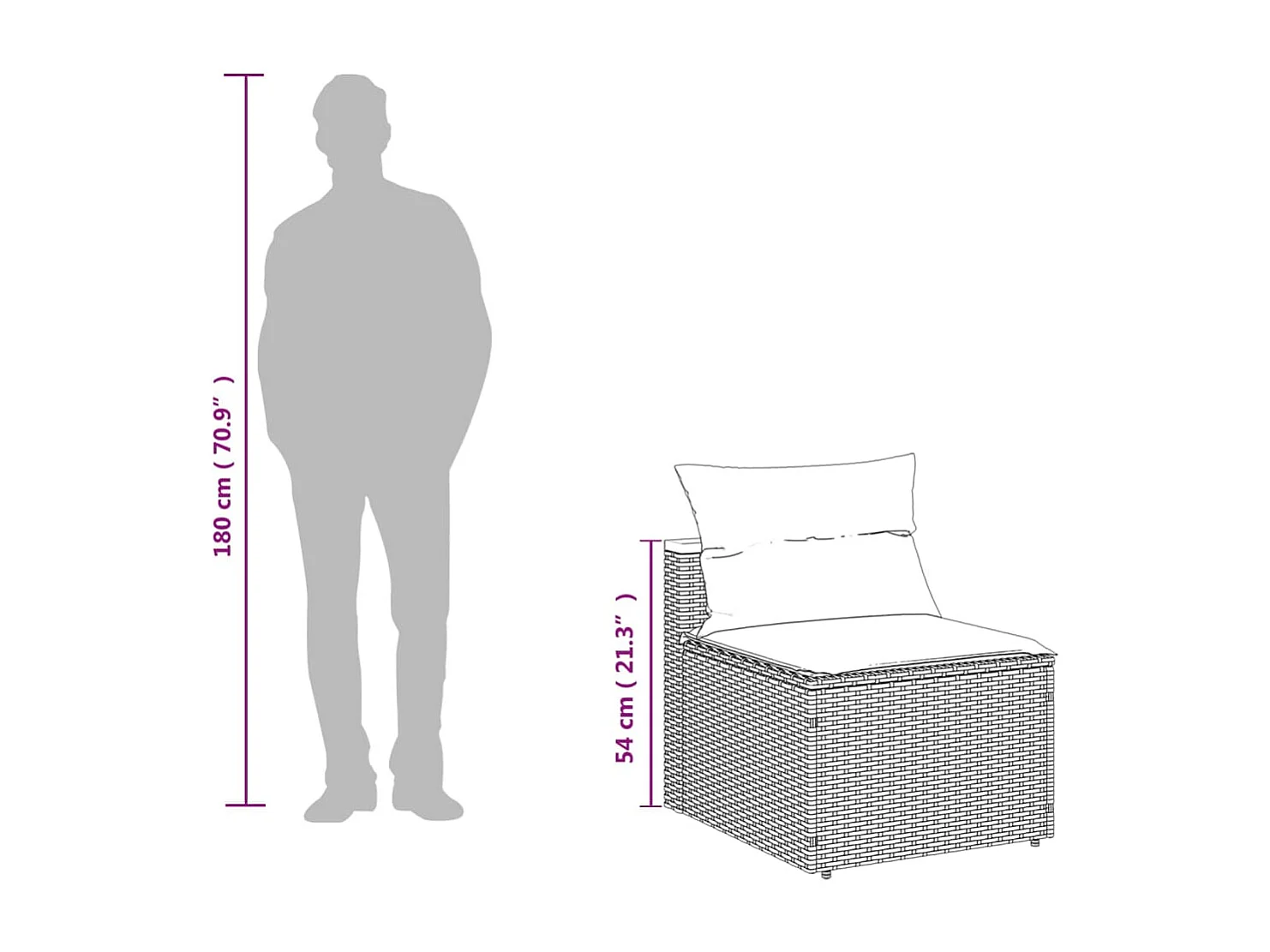 5-tlg. Garten-Sofagarnitur mit Kissen Grau Poly Rattan Akazie