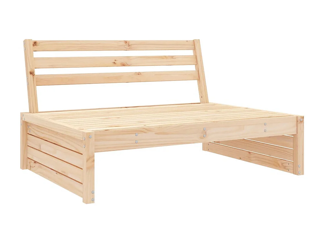 Salon de jardin 5 pcs bois massif de pin