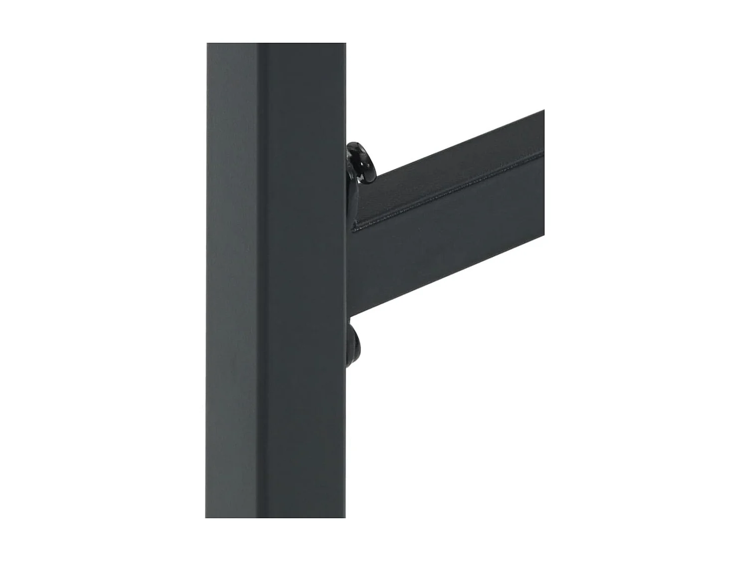 Ensemble de bar de jardin 9 pcs noir acier enduit de poudre