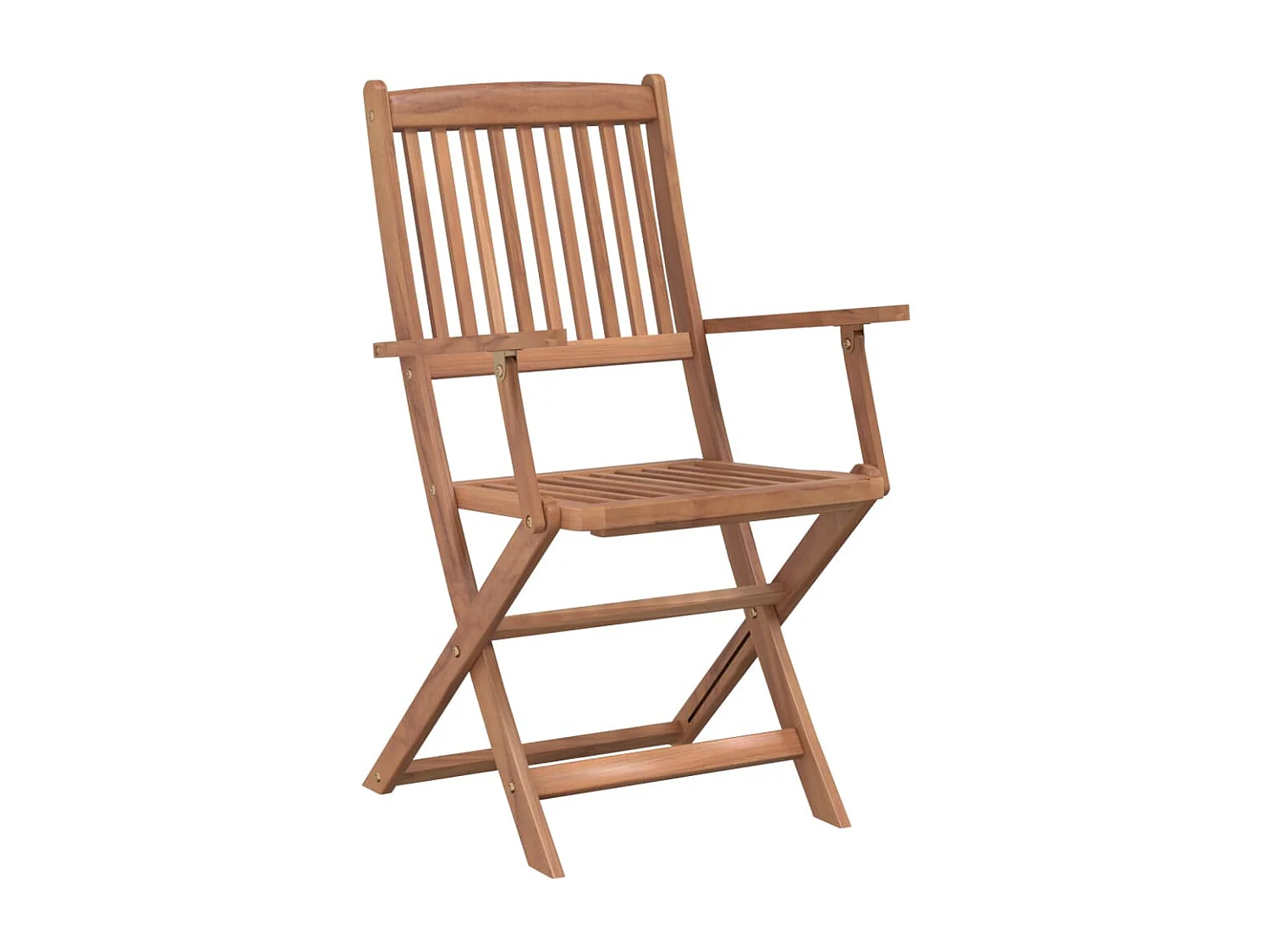 Set comedor de jardín plegable 5 piezas madera maciza de acacia