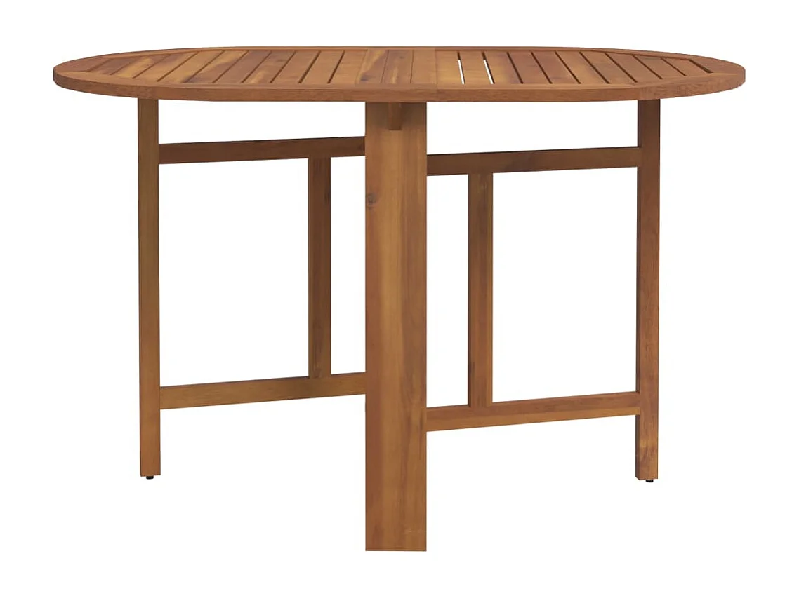 Set comedor de jardín plegable 5 piezas madera maciza de acacia