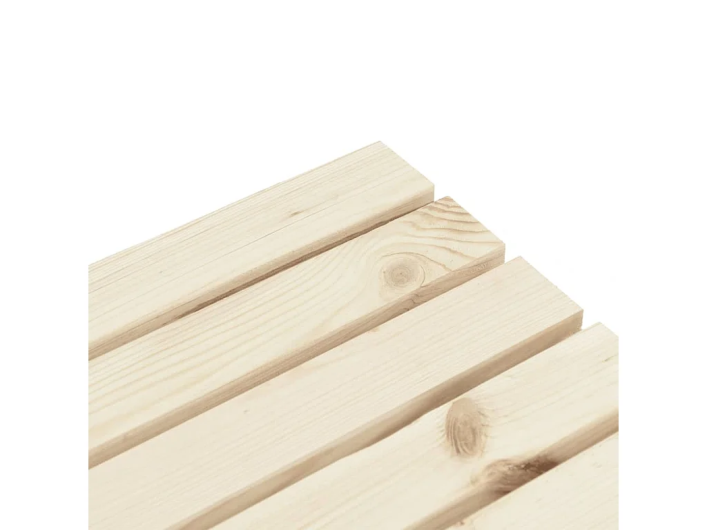 Salon de jardin 2 pcs bois de sapin massif