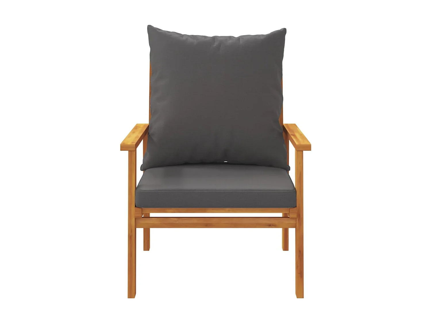 Salon de jardin avec coussins 5 pcs Bois d'acacia solide