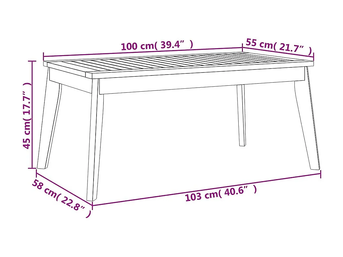 Set Salotto da Giardino 5 pz con Cuscini Legno Massello Acacia