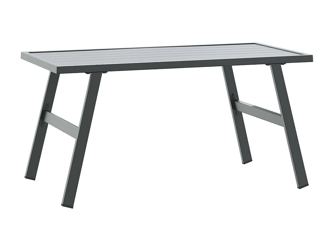 Bancs de jardin avec coussins lot de 8 acier enduit de poudre