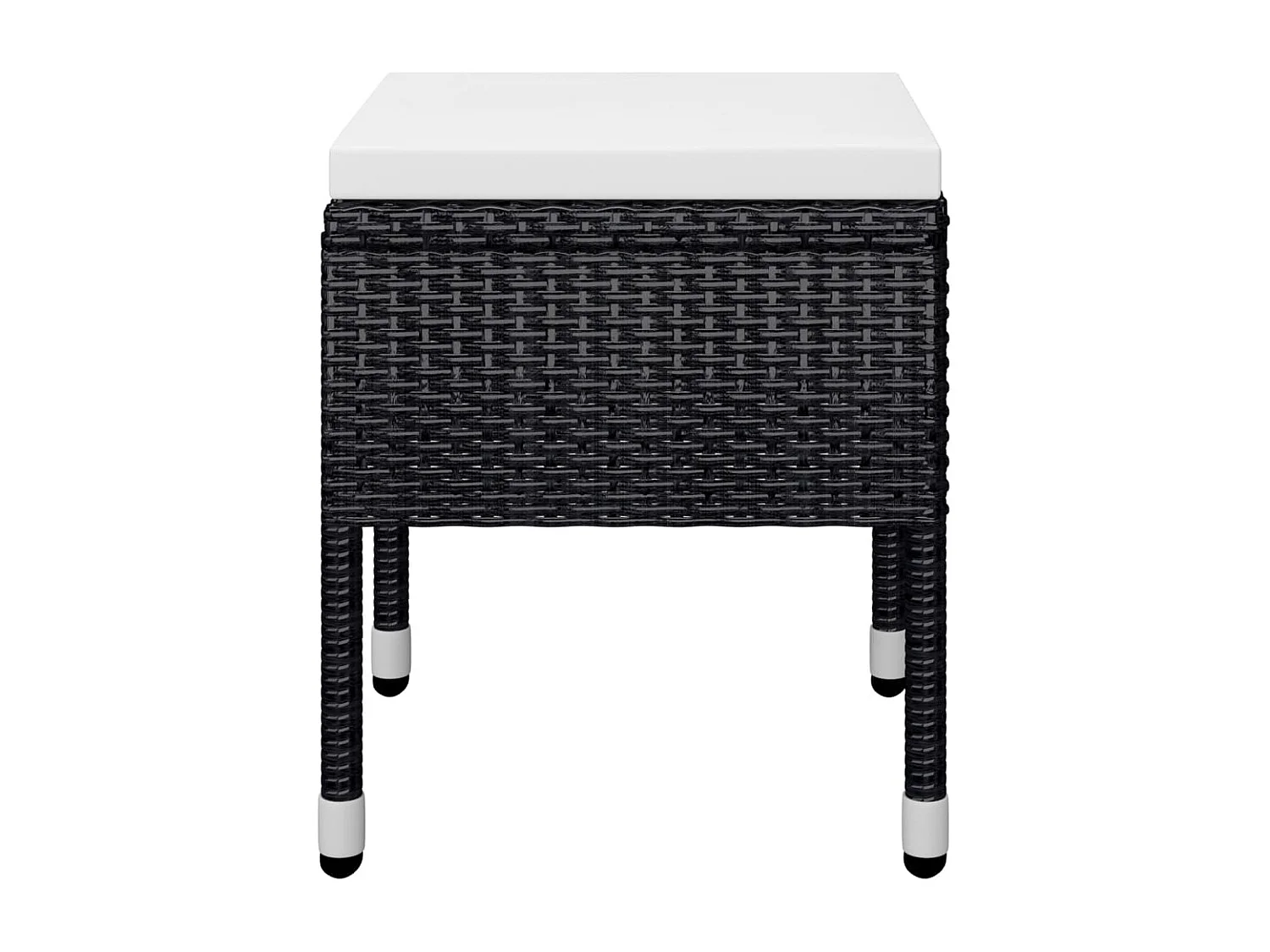 Set Mobili da Pranzo per Giardino 5 pz Nero