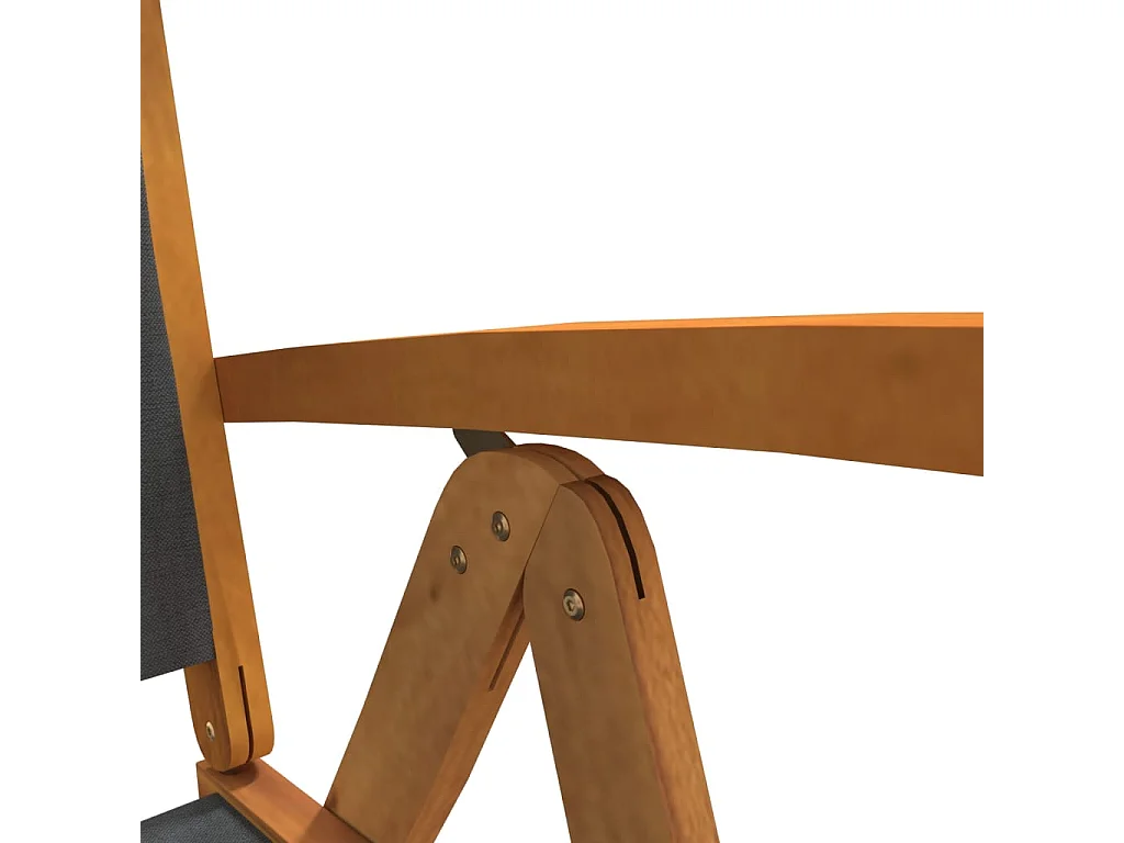 Ensemble à manger de jardin 5pcs bois d'acacia solide textilène