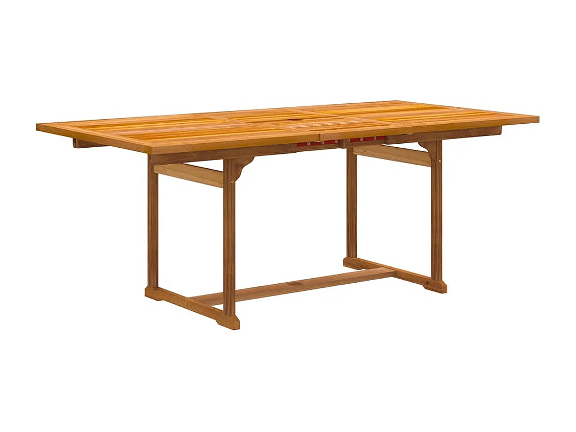 Set Pranzo da Giardino 5pz Legno Massello di Acacia e Textilene