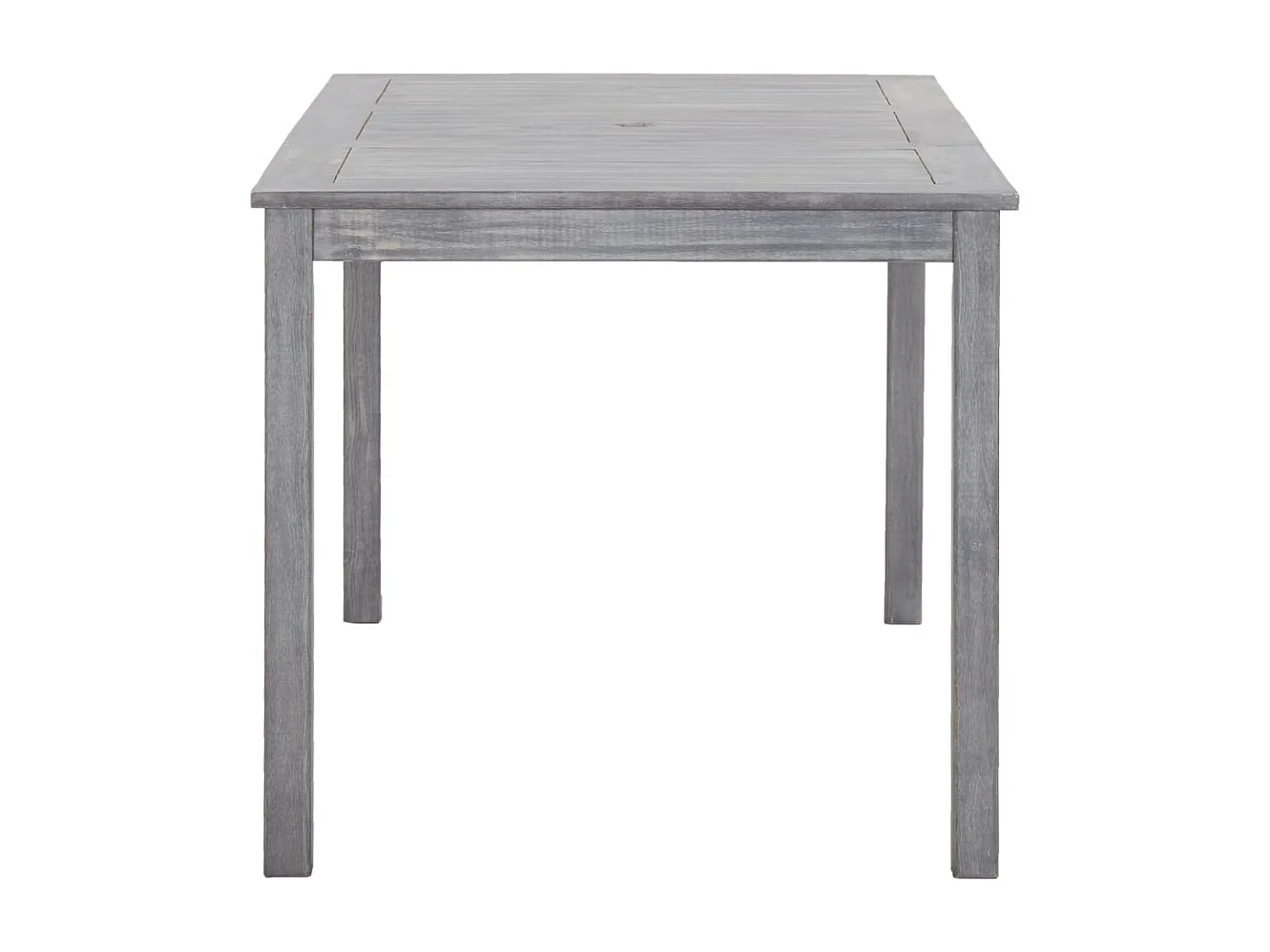 Ensemble à manger d'extérieur 5 pcs Gris Bois d'acacia solide