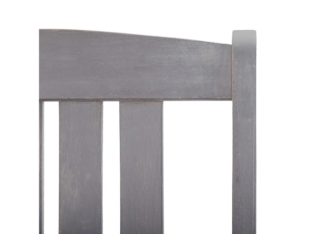 Ensemble à manger d'extérieur 5 pcs Gris Bois d'acacia solide
