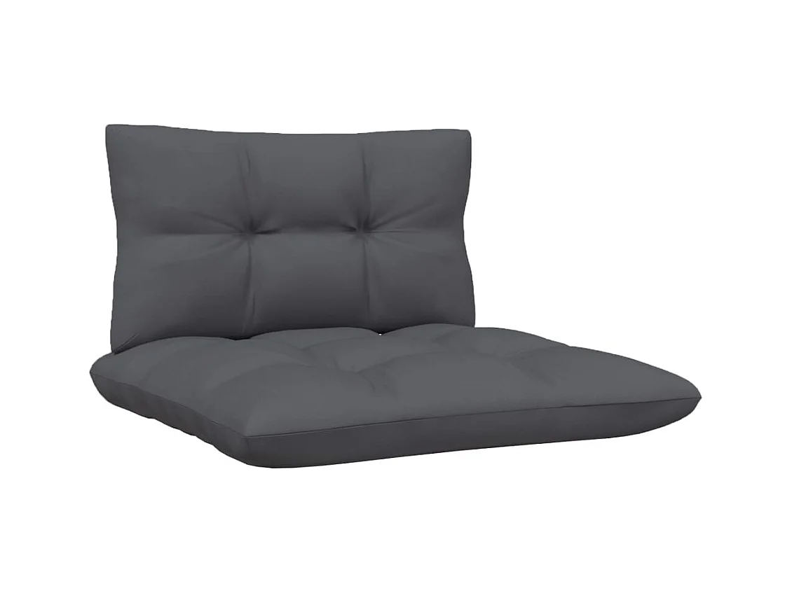 7-delige Loungeset met antracietkleurige kussens grenenhout