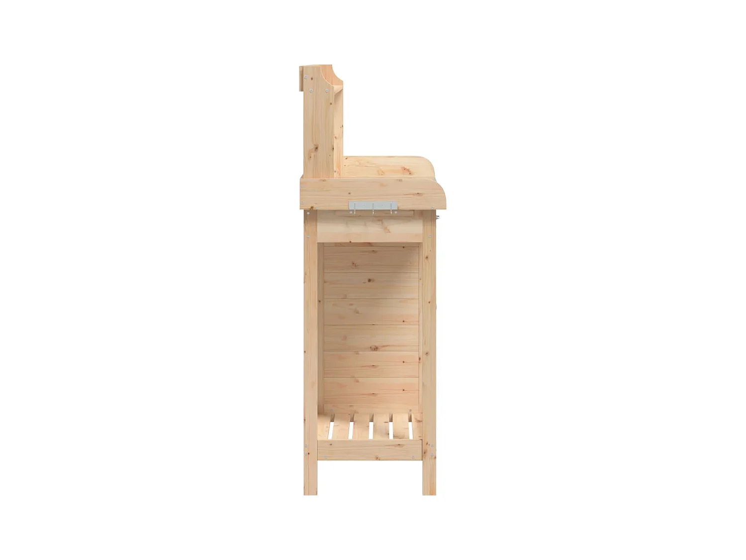 Table de rempotage avec armoire bois massif de sapin