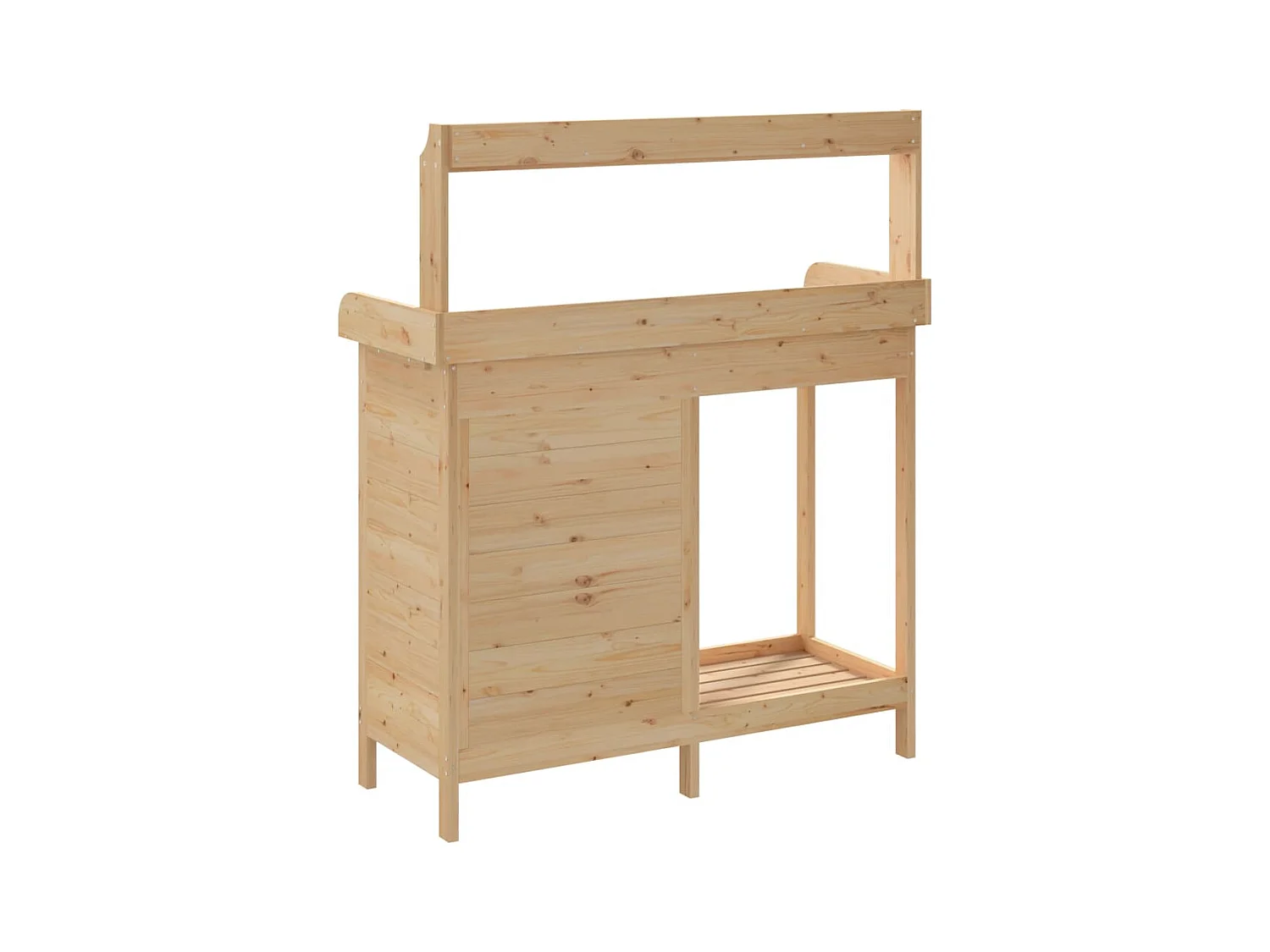 Table de rempotage avec armoire bois massif de sapin