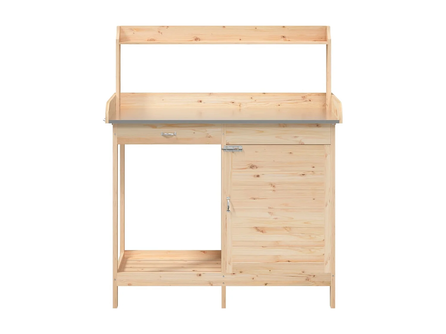Table de rempotage avec armoire bois massif de sapin