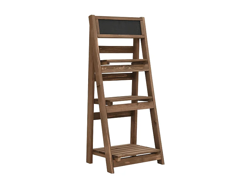 Support à plantes à 3 niveaux avec tableau noir 40x30x90 cm Pin