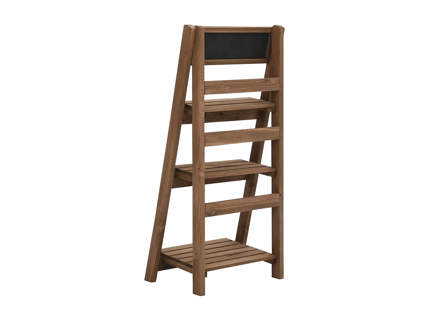 Suporte para plantas de 3 níveis com quadro negro 40x30x90 cm Pinho