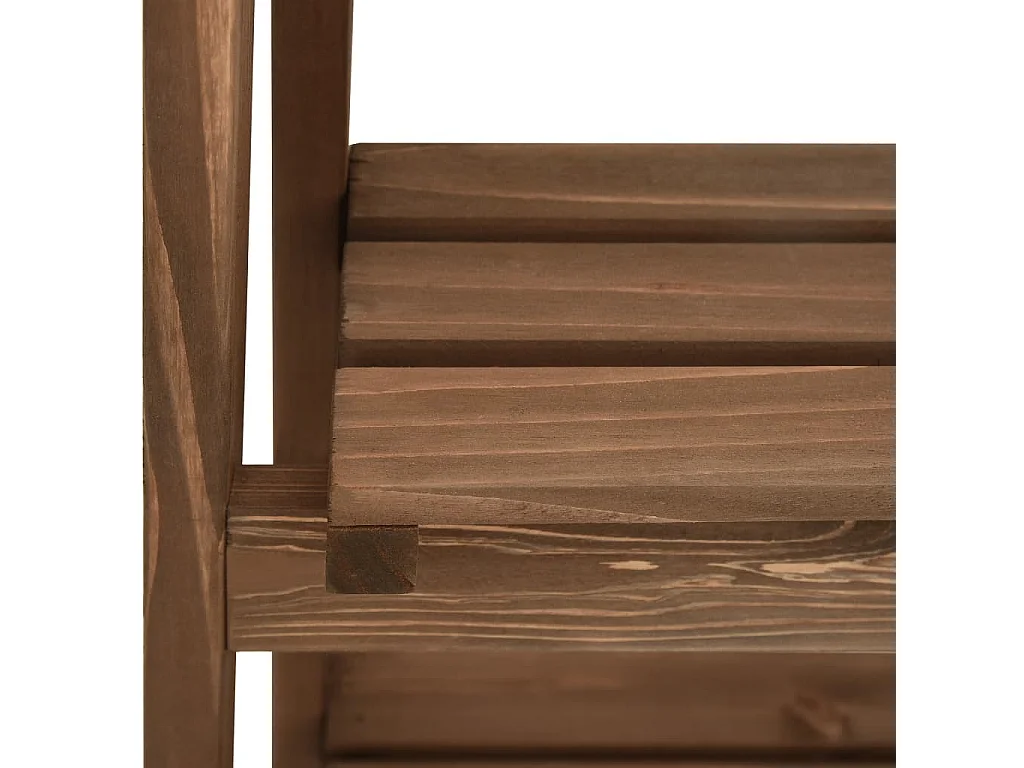 Suporte para plantas de 3 níveis com quadro negro 40x30x90 cm Pinho