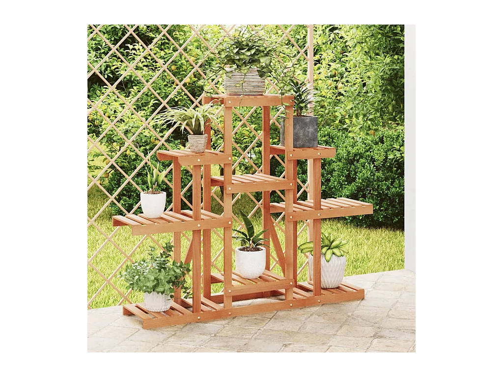 Support à fleurs 110x25x96 cm bois massif de sapin