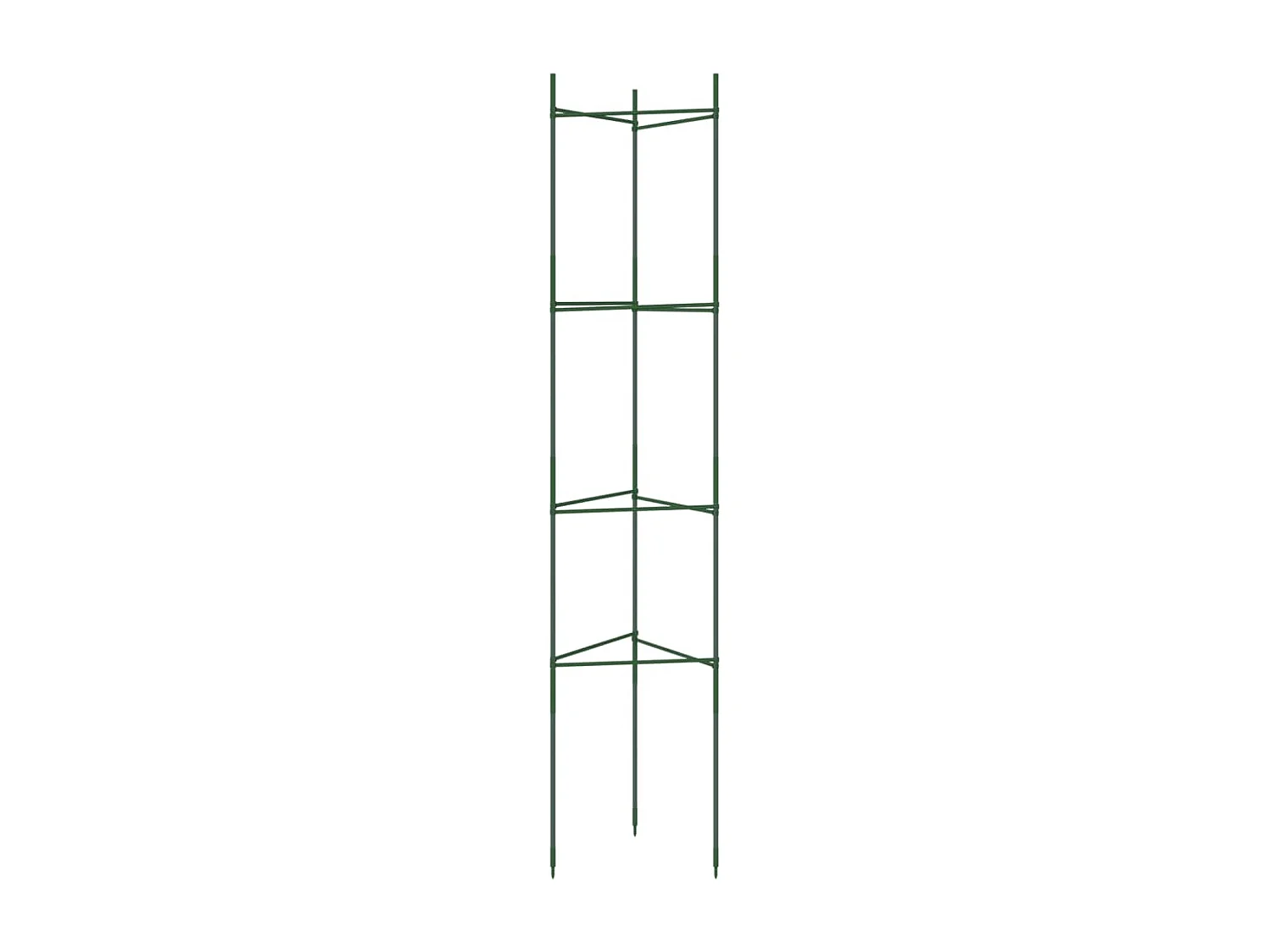 Gaiolas para tomate 8 peças 154 cm aço e PP
