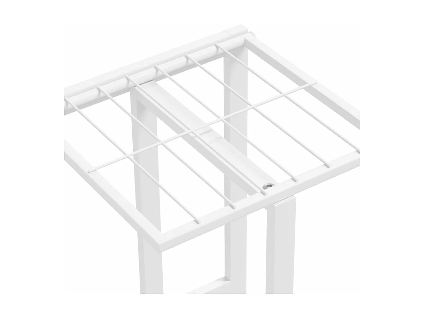 Suporte para plantas 5 níveis 43x22x98 cm Metal Branco