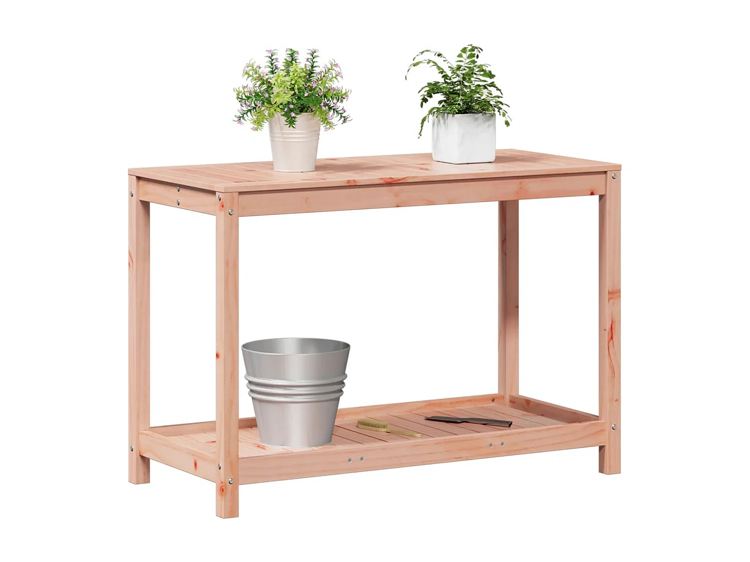 Tavolino e mensola 108x50x75 cm in legno massello di abete Douglas