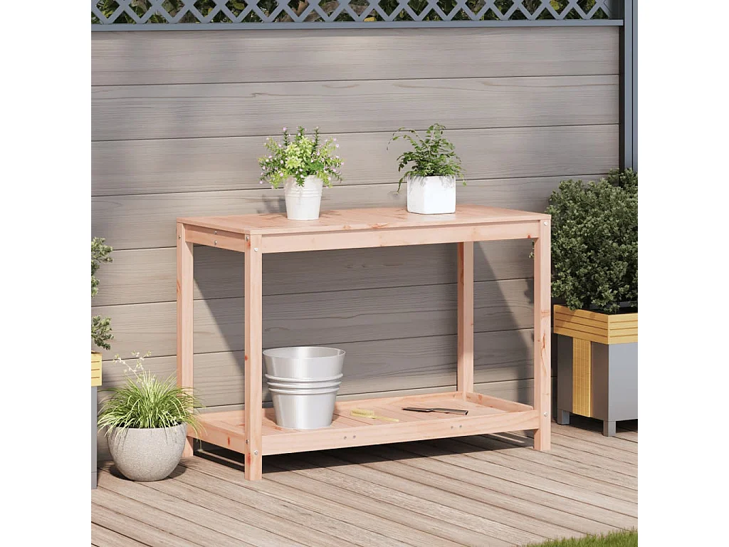 Table de rempotage et étagère 108x50x75 cm bois massif douglas