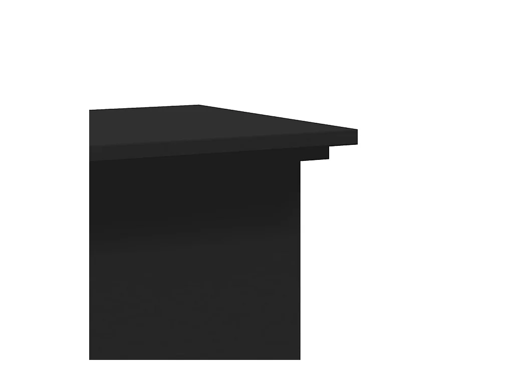 Soporte para plantas negro 33x33x100 cm de madera contrachapada