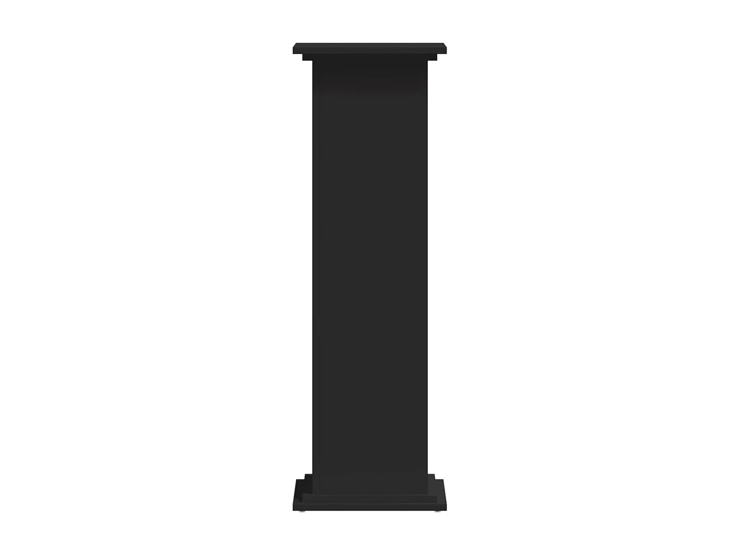 Soporte para plantas negro 33x33x100 cm de madera contrachapada