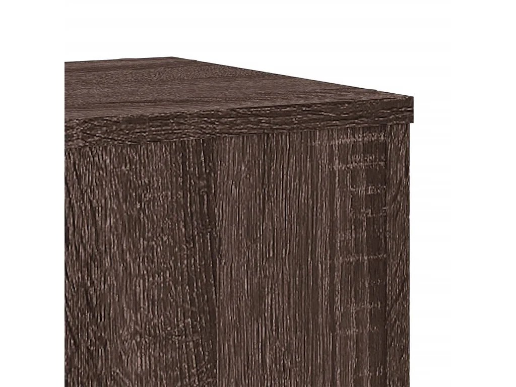 Soportes para plantas 2 piezas Madera de ingeniería de roble marrón