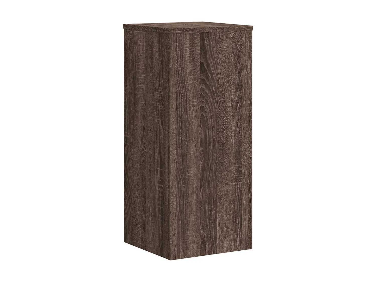 Supports pour plantes 2 pcs chêne marron bois d'ingénierie