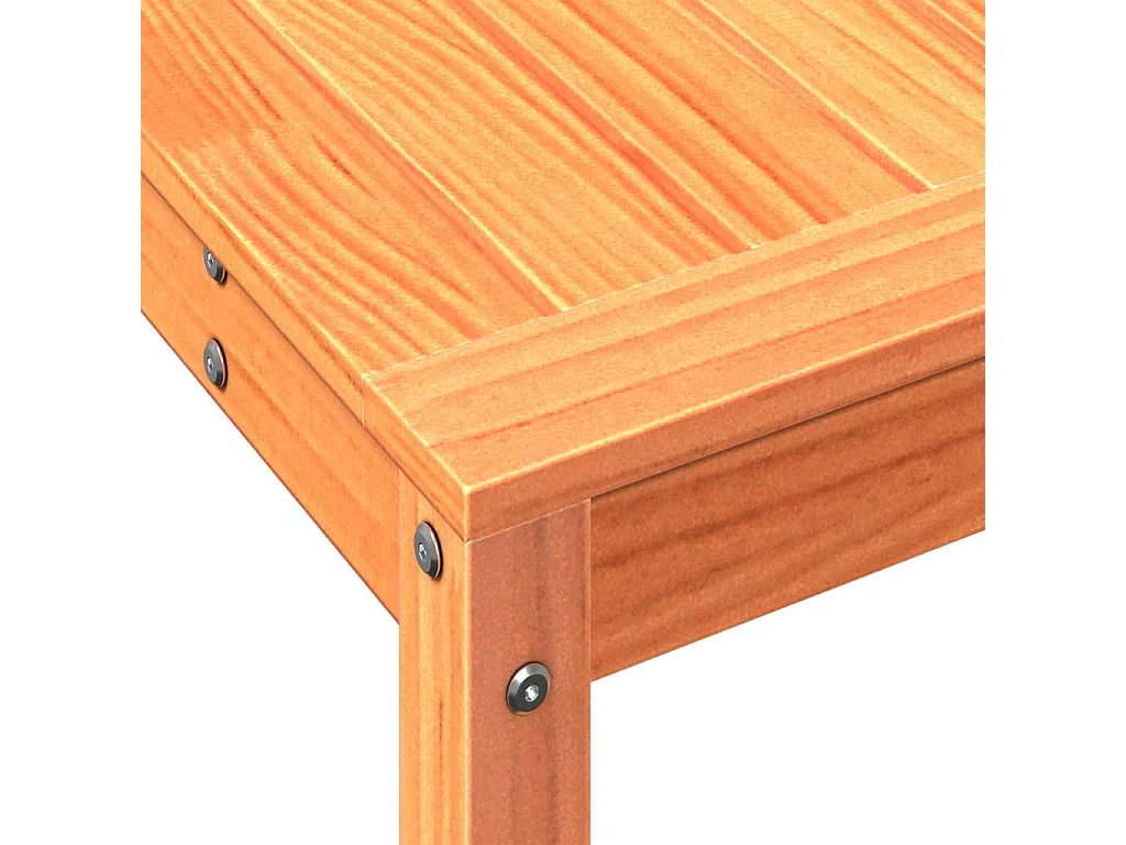 Table de rempotage avec étagère cire marron bois massif de pin