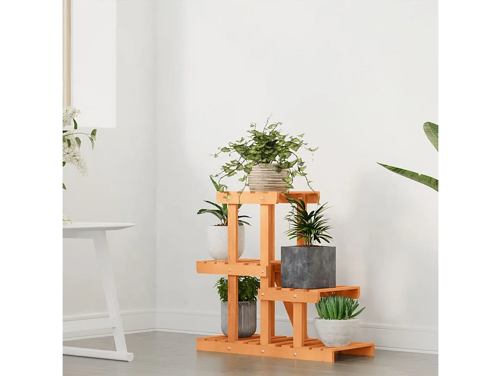 Suporte para flores 58x25x51 cm em madeira maciça de abeto