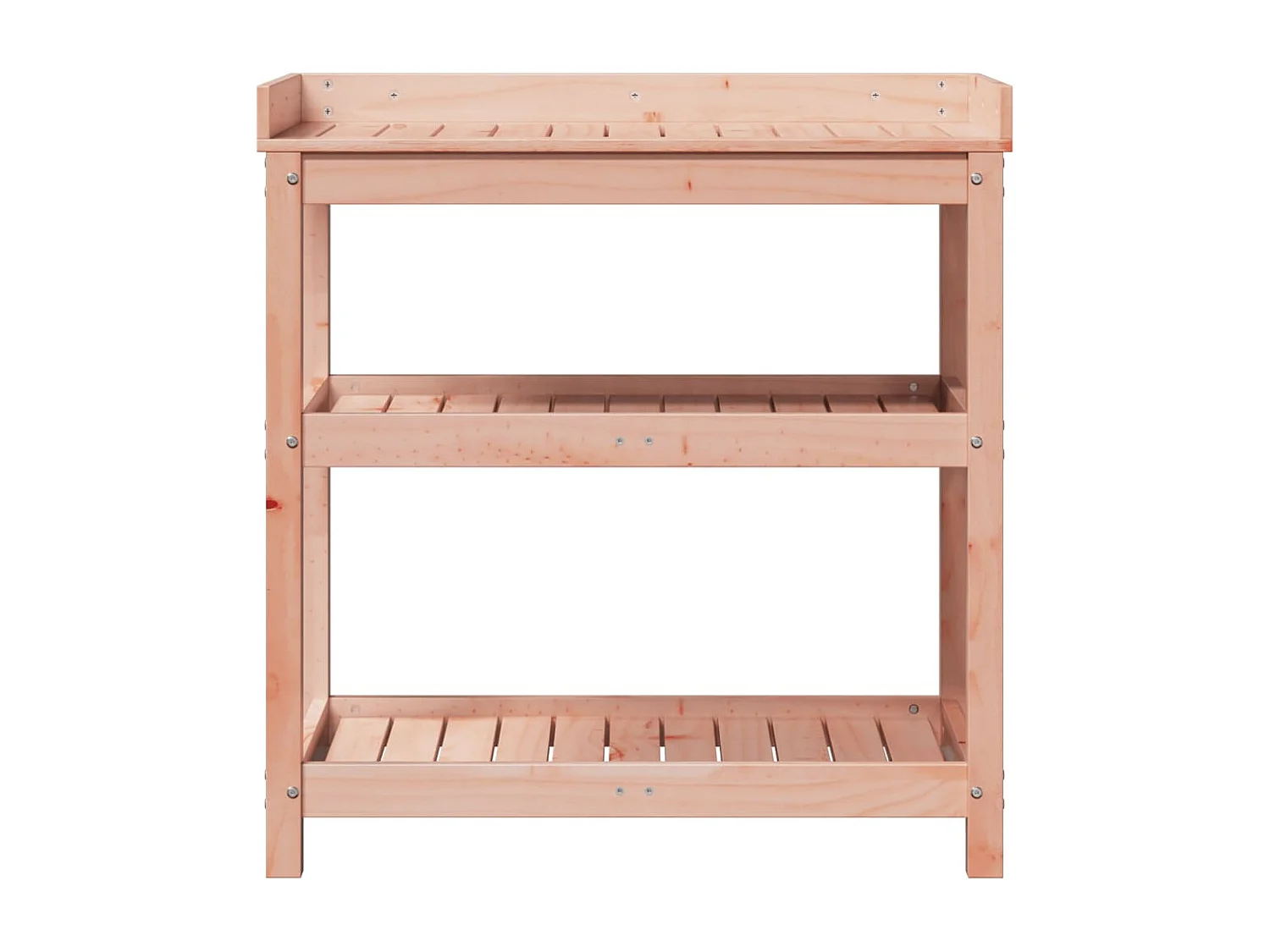 Table de rempotage avec étagères bois massif de douglas