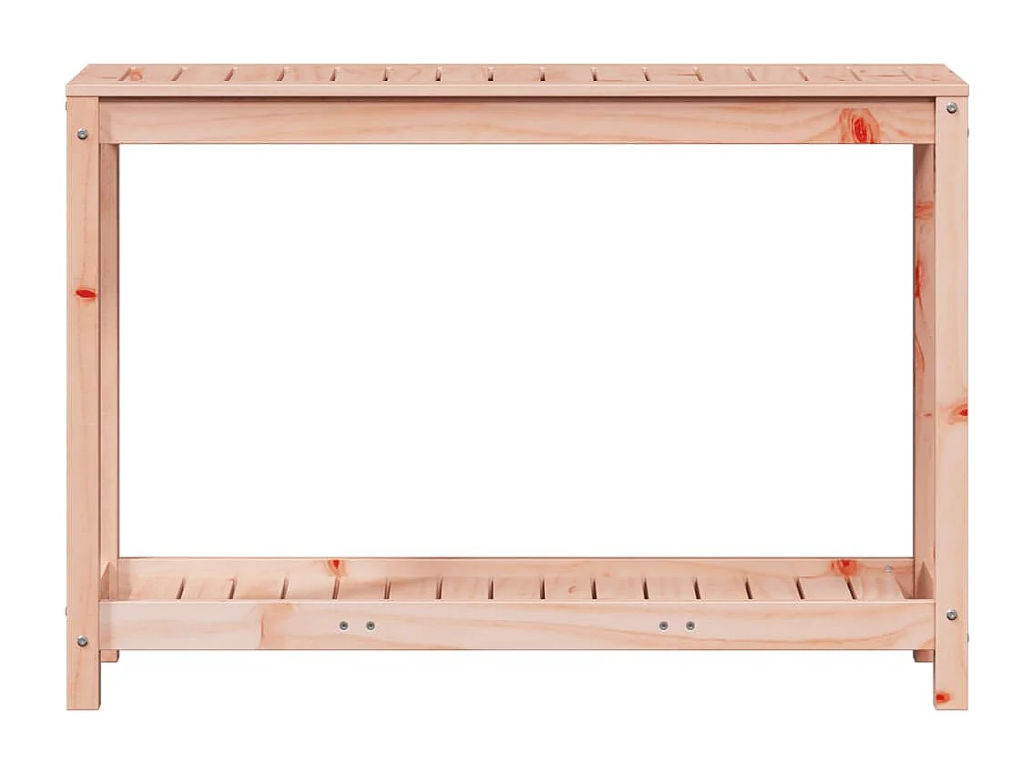 Mesa para macetas y estante 108x35x75 cm madera maciza de abeto Douglas